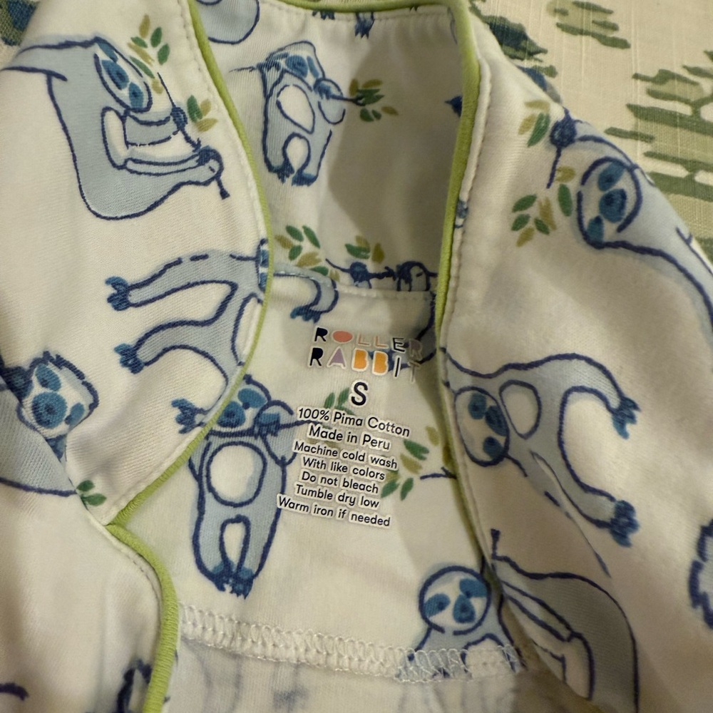 Roller Rabbit Sloth Pajama Set - Picture 3 of 3